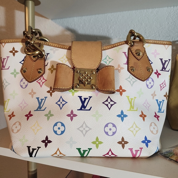 Louis Vuitton Annie MM Multicolor Monogram Tote Bag - Picture 2 of 6